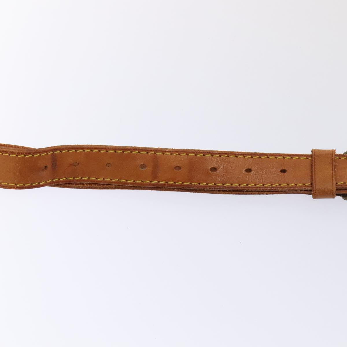 LOUIS VUITTON Adjustable Shoulder Strap Leather 37.8""-45.3"" Beige 89017