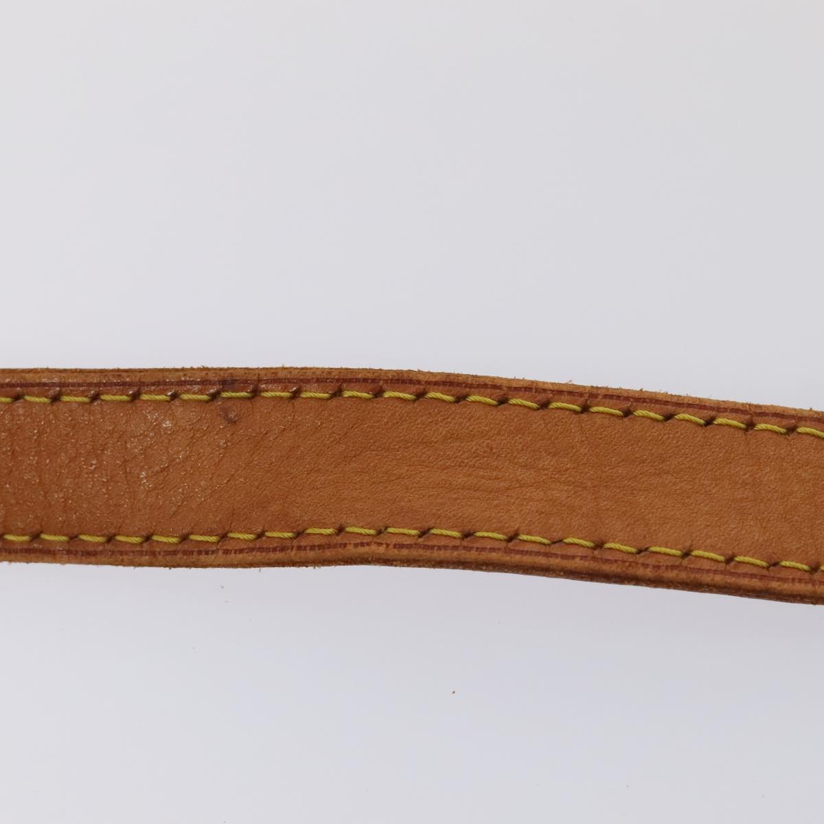 LOUIS VUITTON Adjustable Shoulder Strap Leather 37.8""-45.3"" Beige 89017