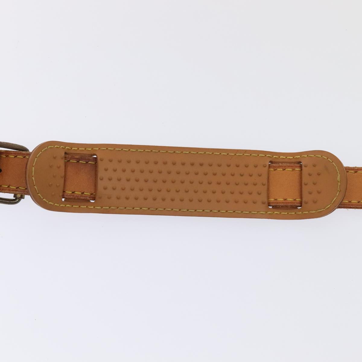 LOUIS VUITTON Adjustable Shoulder Strap Leather 37.8""-45.3"" Beige 89017