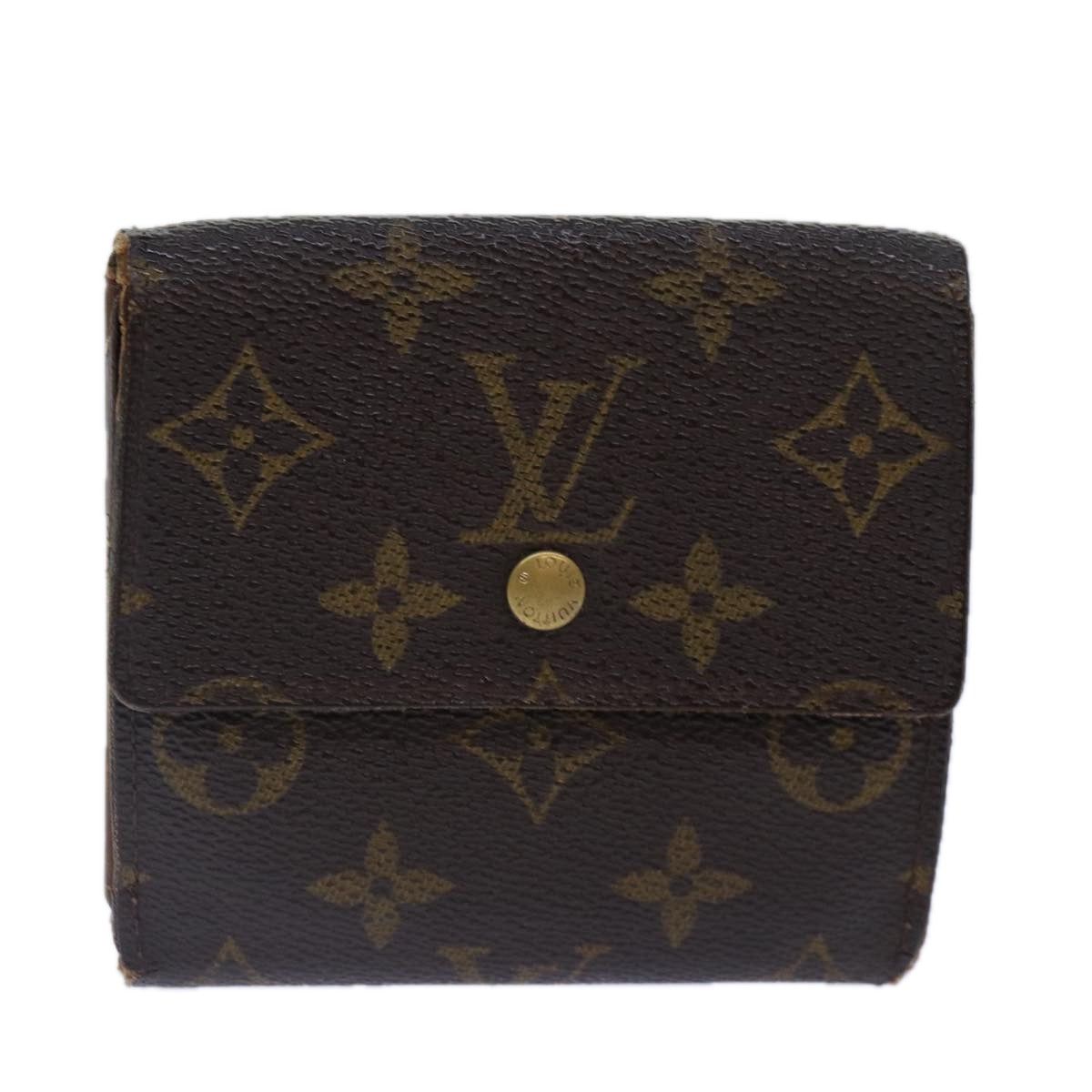 LOUIS VUITTON Monogram Portefeuille Elise Trifold Wallet M61654 LV 89018