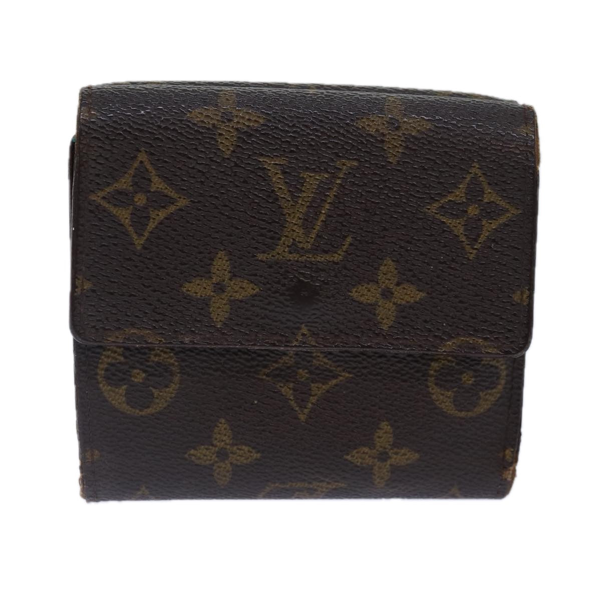 LOUIS VUITTON Monogram Portefeuille Elise Trifold Wallet M61654 LV 89018
