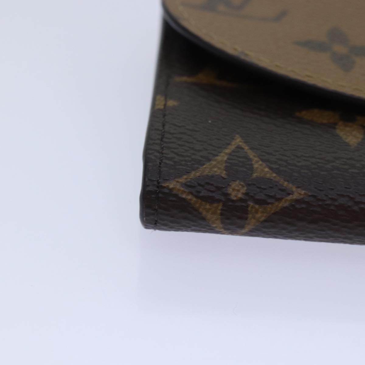 LOUIS VUITTON Monogram Reverse Porte Monnaie Rosary Purse M82333 LV 89054A