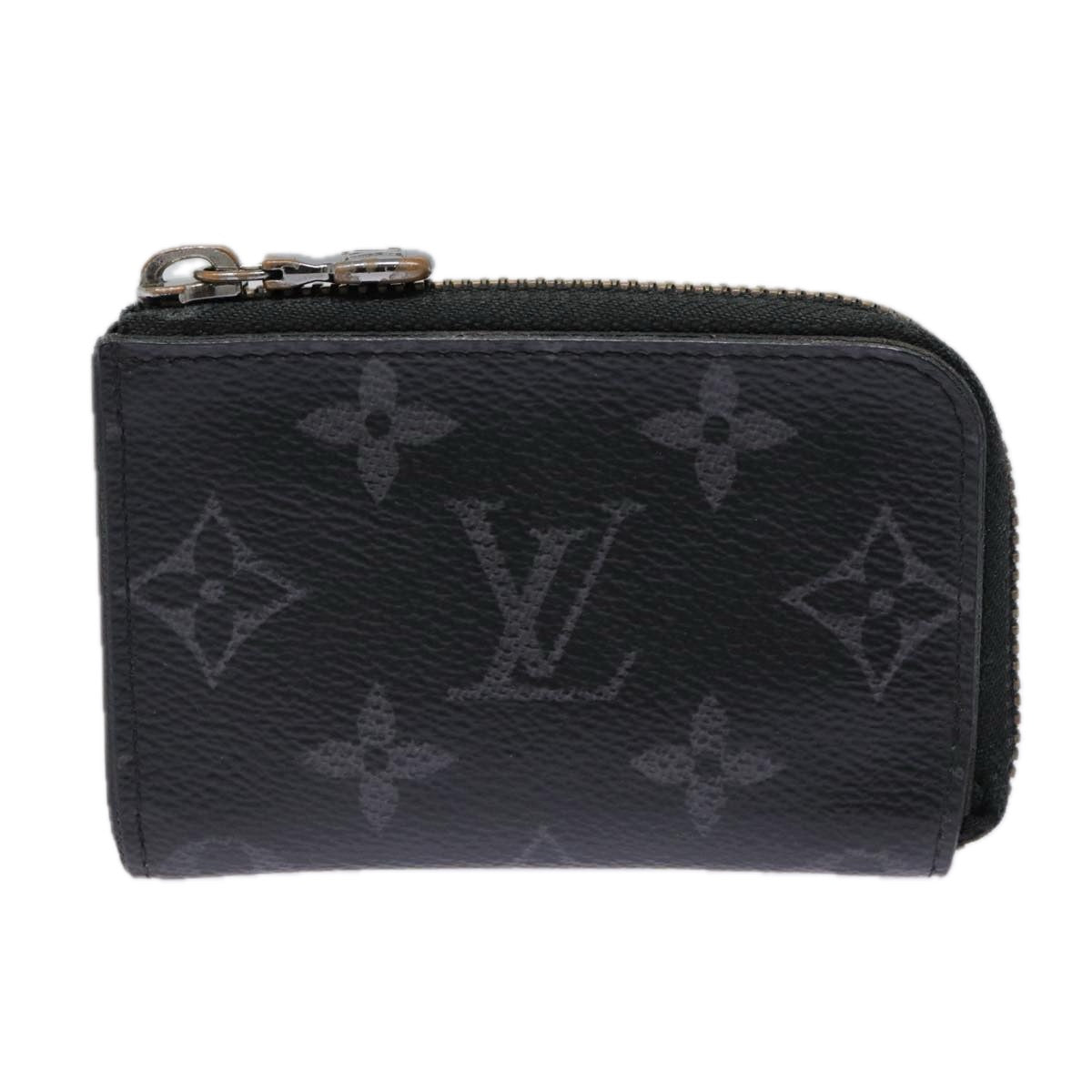LOUIS VUITTON Monogram Eclipse Porte monnaie Jour Coin Purse M63536 89055