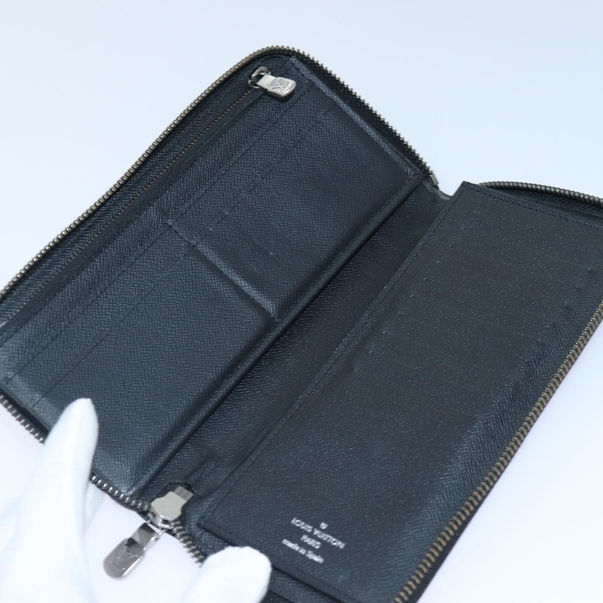 LOUIS VUITTON Monogram Eclipse Zippy Wallet Vertical Wallet M62295 89056