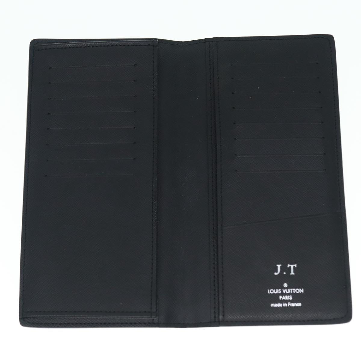 LOUIS VUITTON Taiga Brazza Portefeuille Long Wallet Ardoise M32572 89058