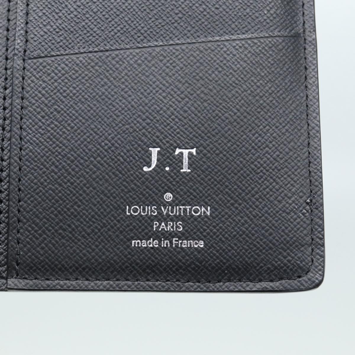 LOUIS VUITTON Taiga Brazza Portefeuille Long Wallet Ardoise M32572 89058