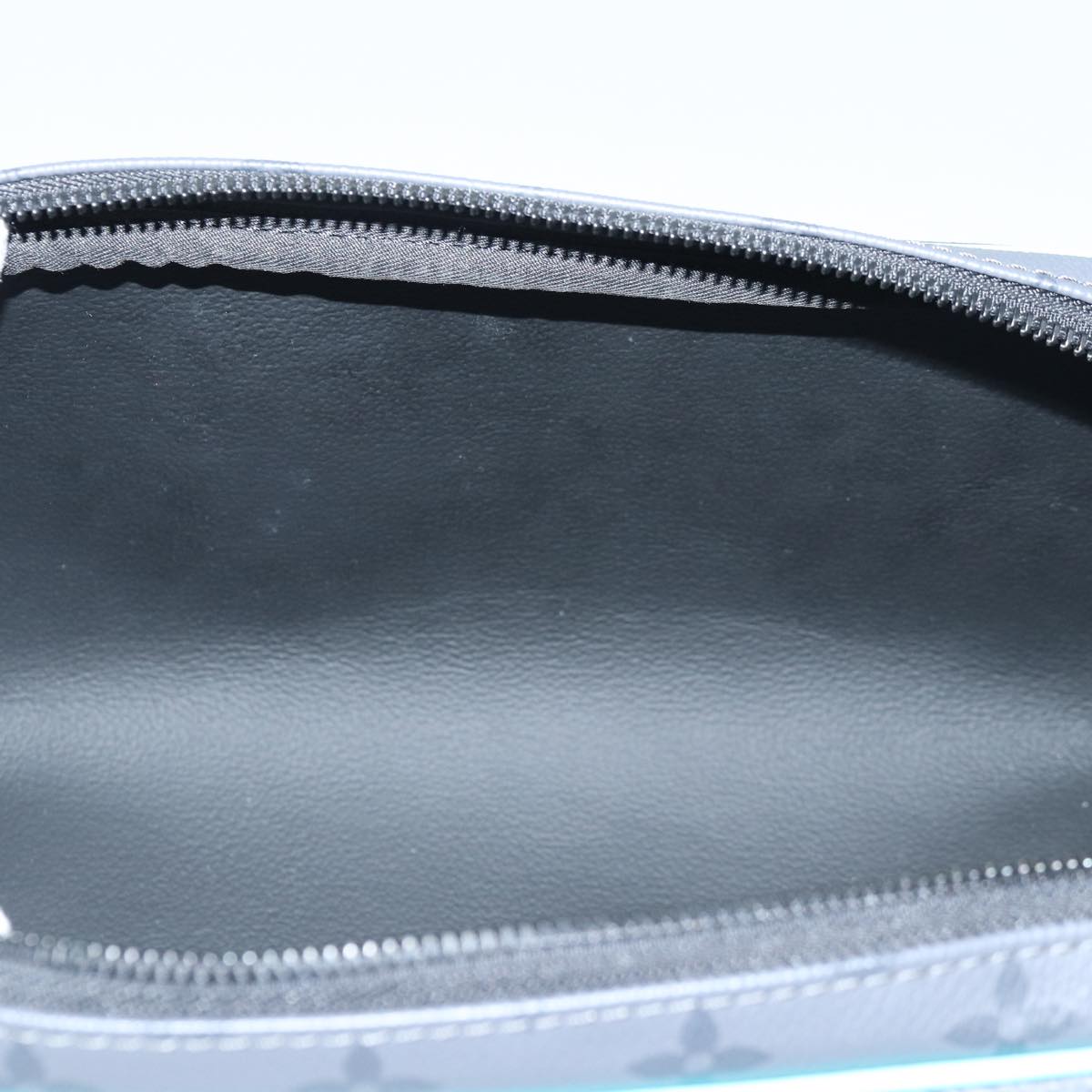 LOUIS VUITTON Monogram Eclipse Reverse Dopp Kit Bag Turquoise M11482 89059SA
