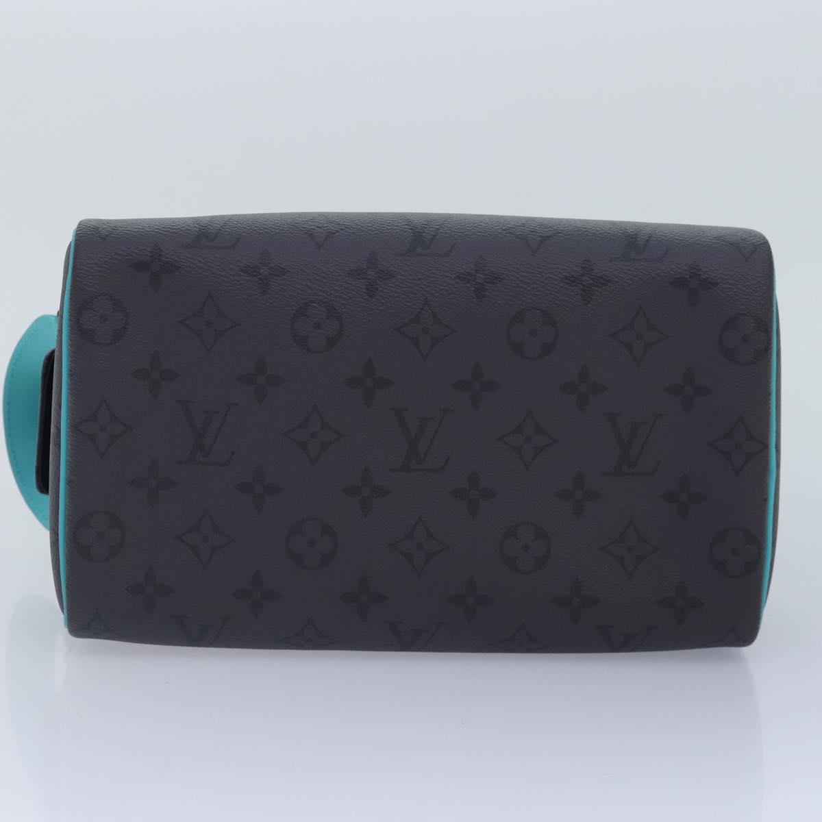 LOUIS VUITTON Monogram Eclipse Reverse Dopp Kit Bag Turquoise M11482 89059SA