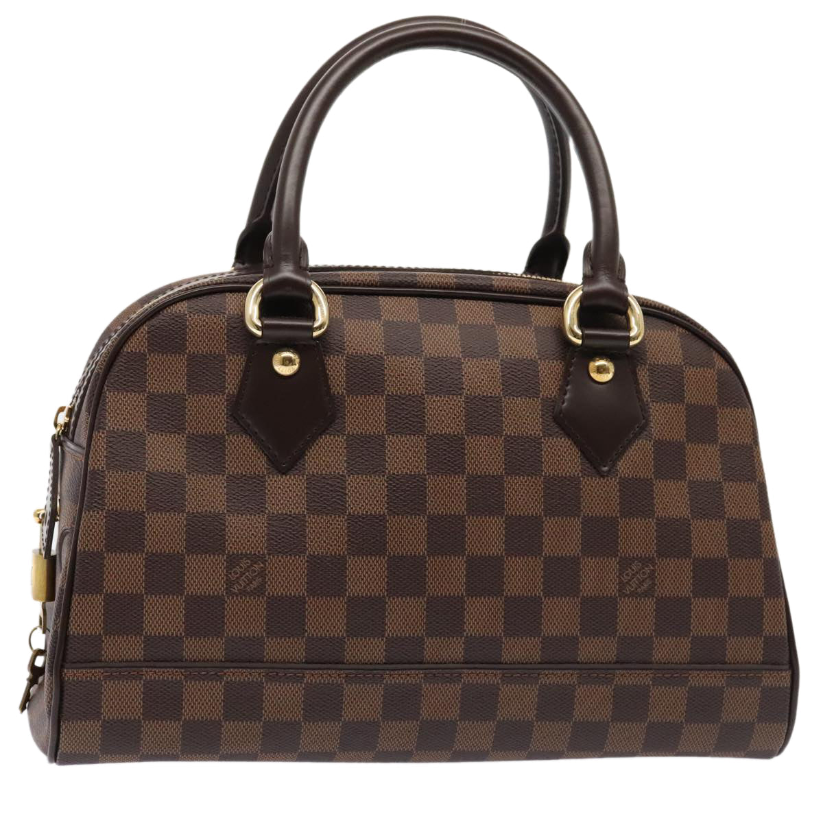 LOUIS VUITTON Damier Ebene Duomo Hand Bag N60008 LV 89065A