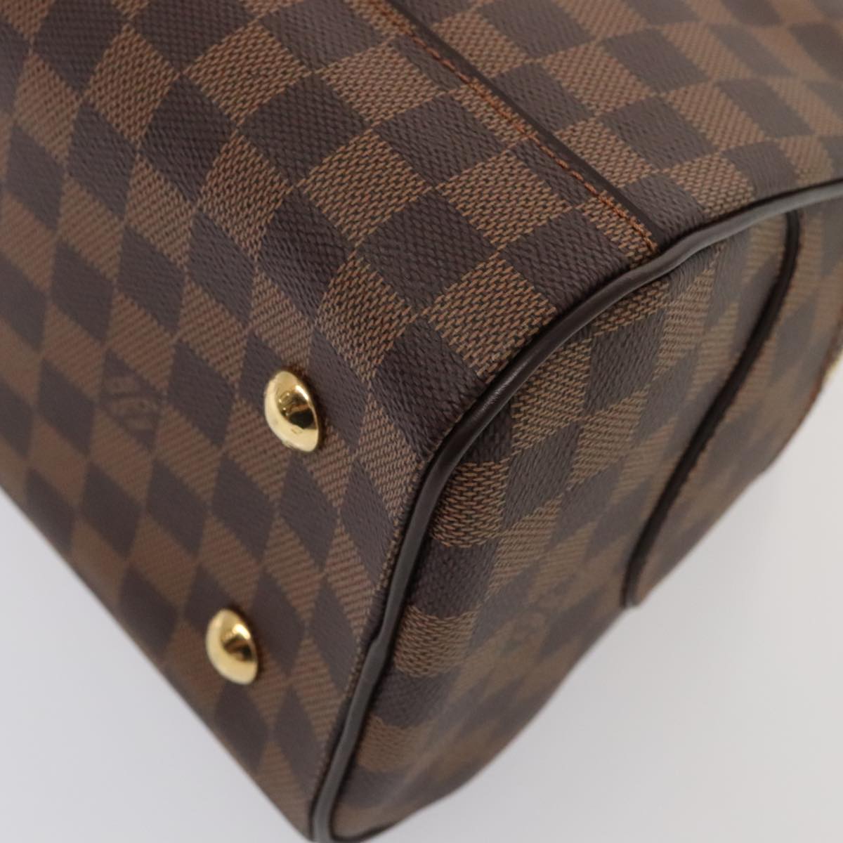 LOUIS VUITTON Damier Ebene Duomo Hand Bag N60008 LV 89065A