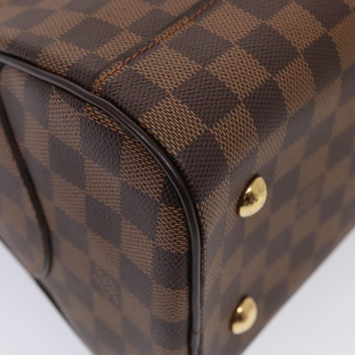 LOUIS VUITTON Damier Ebene Duomo Hand Bag N60008 LV 89065A
