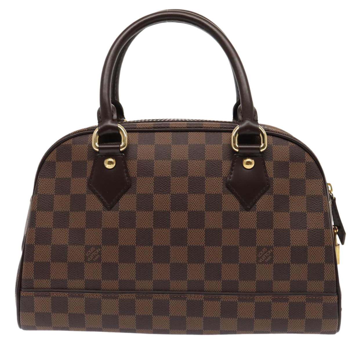 LOUIS VUITTON Damier Ebene Duomo Hand Bag N60008 LV 89065A