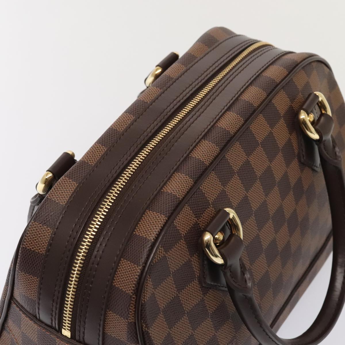 LOUIS VUITTON Damier Ebene Duomo Hand Bag N60008 LV 89065A