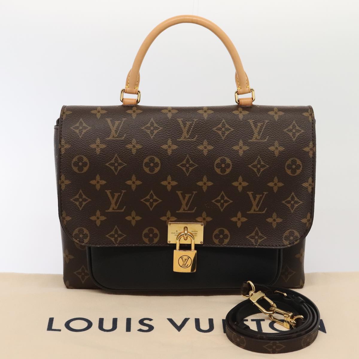 LOUIS VUITTON Monogram Marignan Hand Bag M44259 LV 89066A