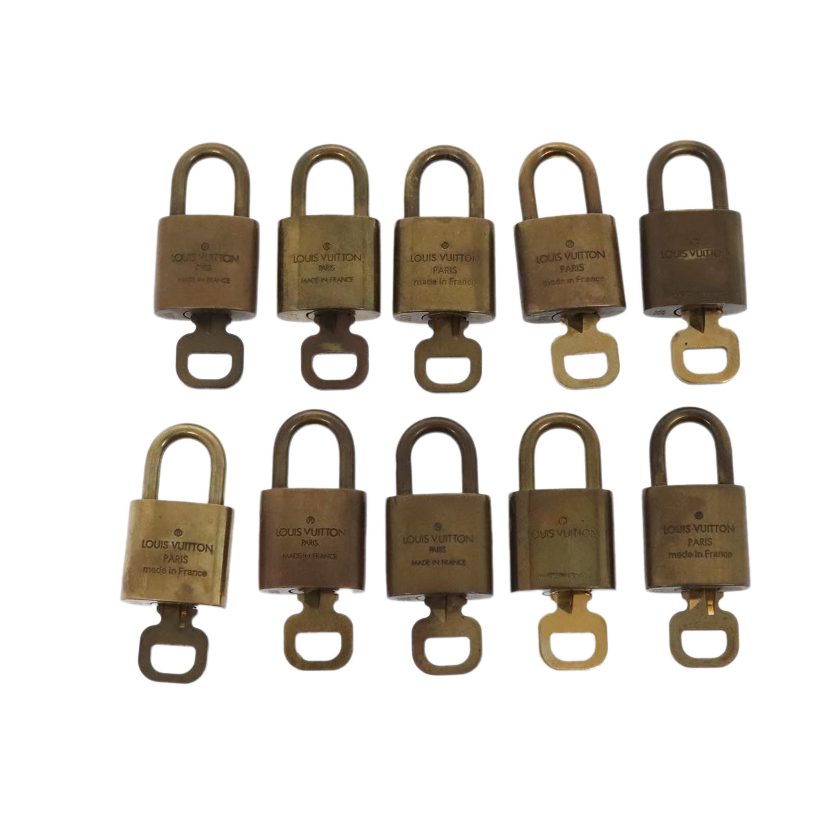 LOUIS VUITTON Padlock 10set metal Gold Tone LV 89069