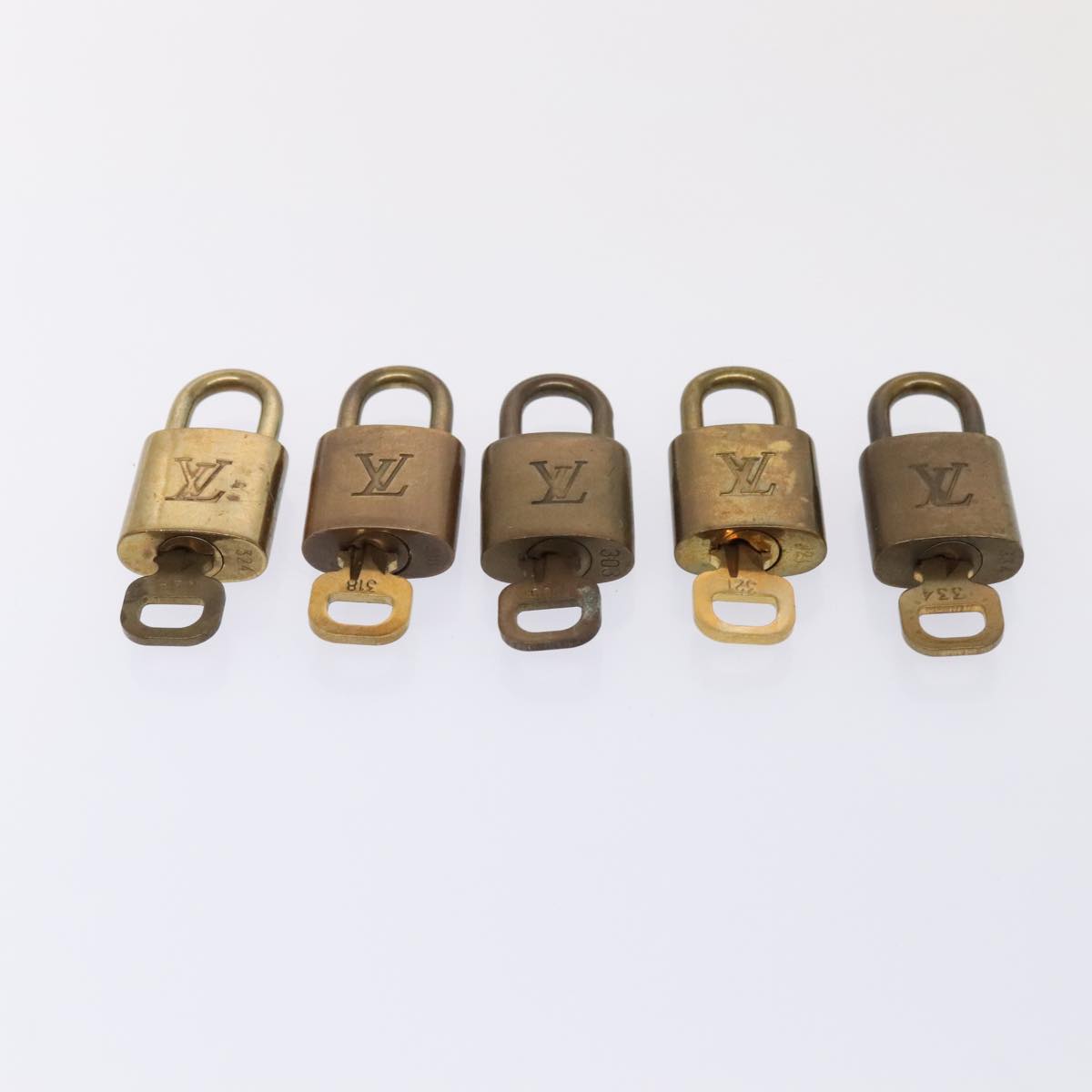 LOUIS VUITTON Padlock 10set metal Gold Tone LV 89069
