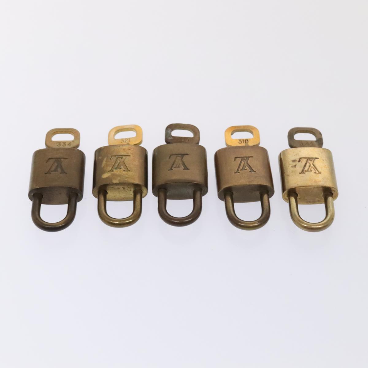 LOUIS VUITTON Padlock 10set metal Gold Tone LV 89069