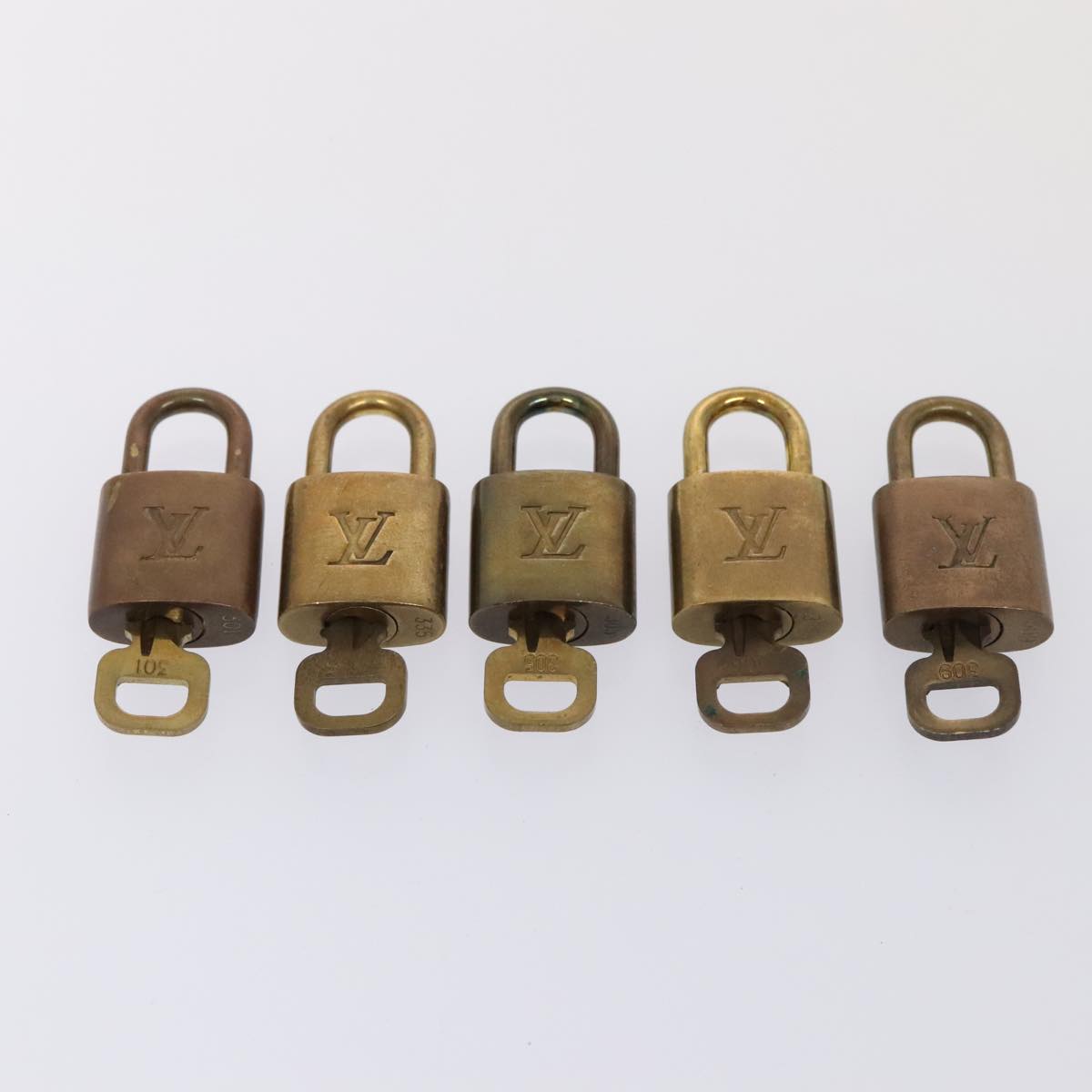 LOUIS VUITTON Padlock 10set metal Gold Tone LV 89070