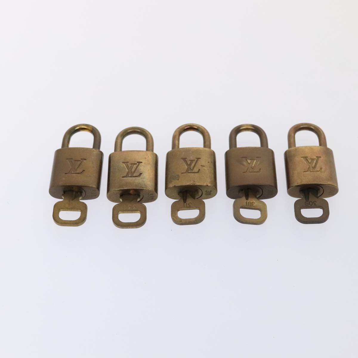LOUIS VUITTON Padlock 10set metal Gold Tone LV 89070