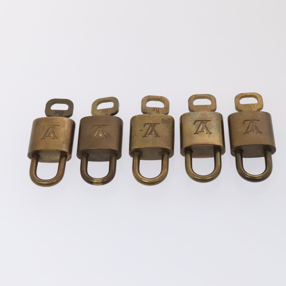 LOUIS VUITTON Padlock 10set metal Gold Tone LV 89070