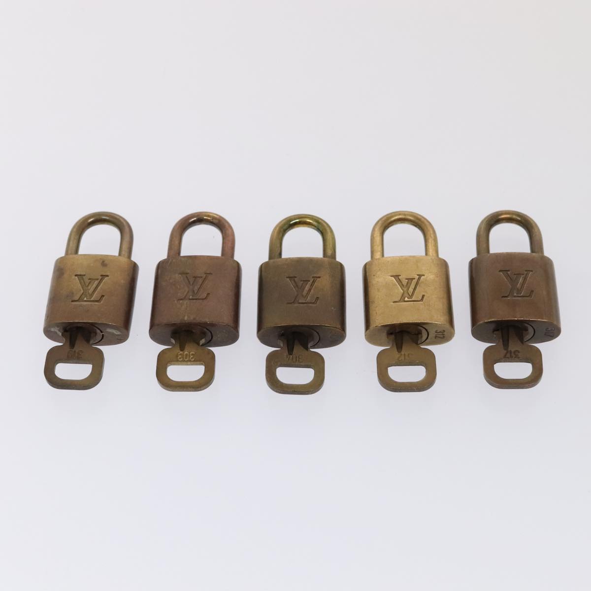 LOUIS VUITTON Padlock 10set metal Gold Tone LV 89071