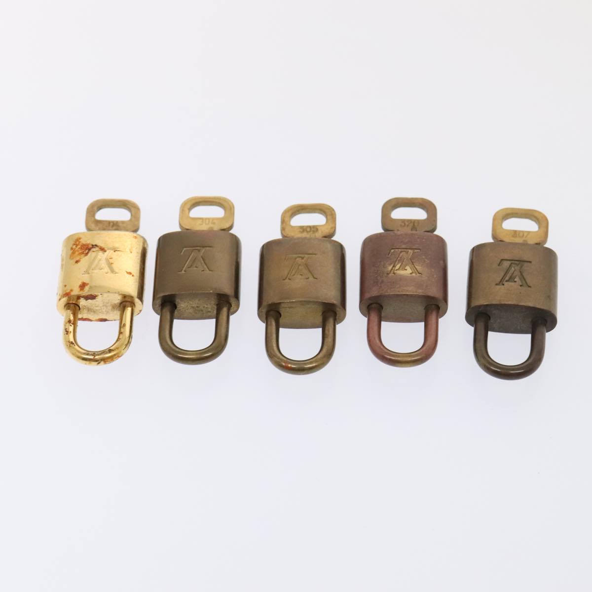 LOUIS VUITTON Padlock 10set metal Gold Tone LV 89071