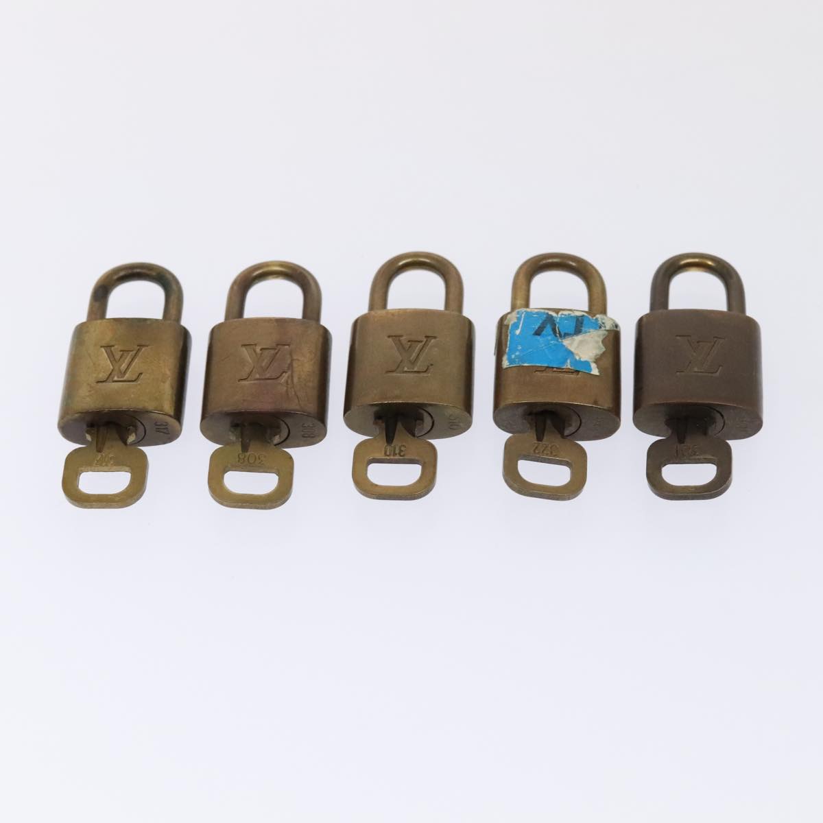 LOUIS VUITTON Padlock 10set metal Gold Tone LV 89072