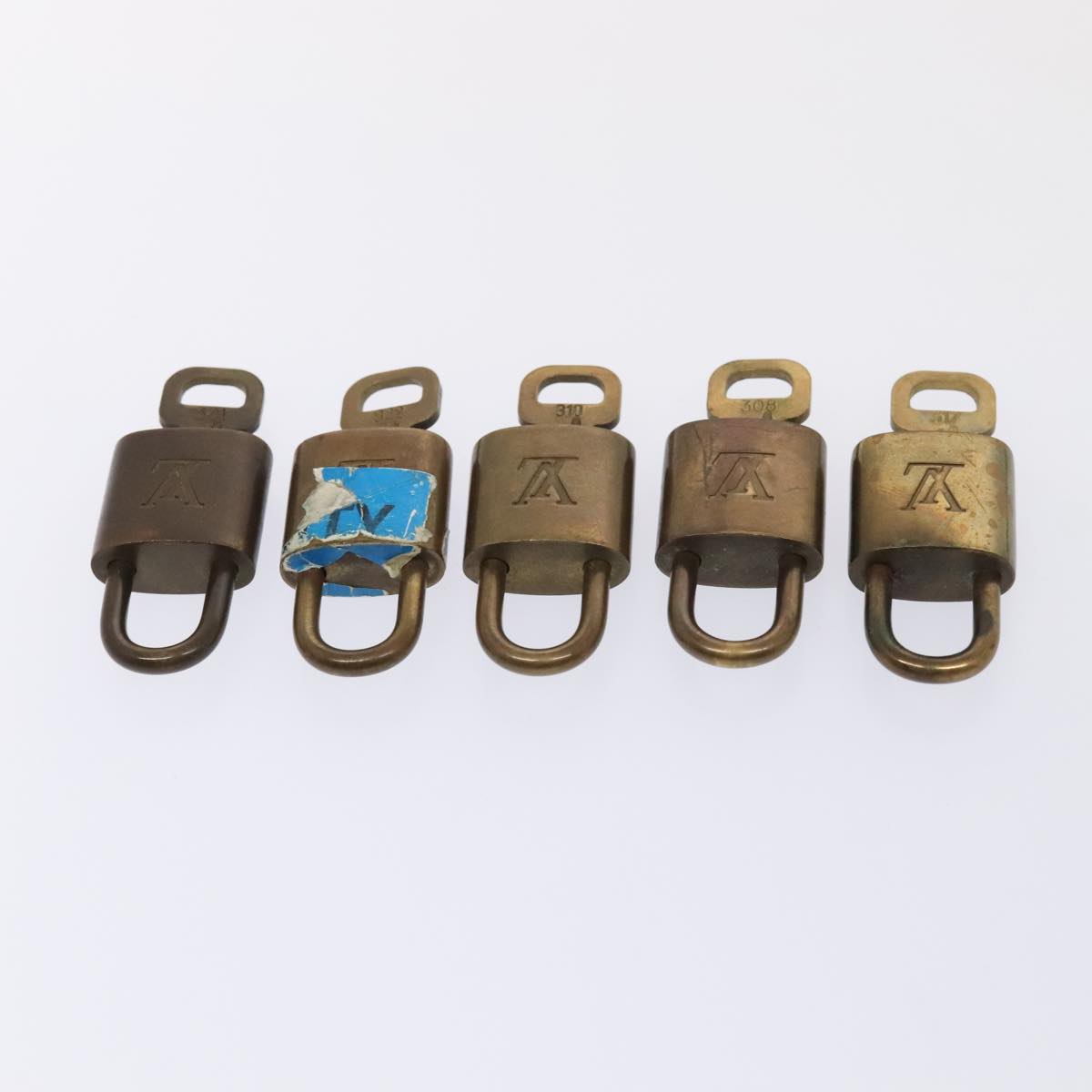 LOUIS VUITTON Padlock 10set metal Gold Tone LV 89072