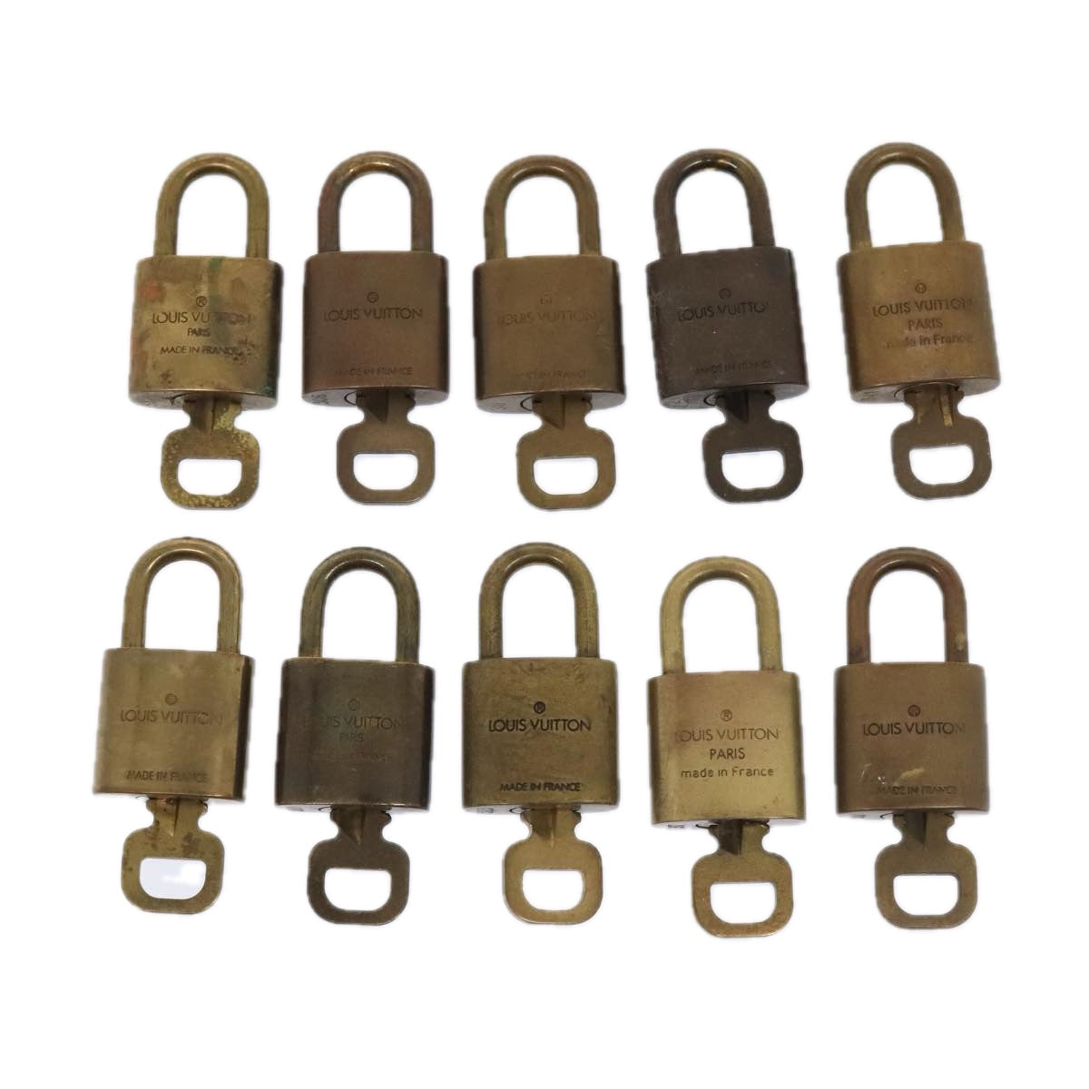 LOUIS VUITTON Padlock 10set metal Gold Tone LV 89073