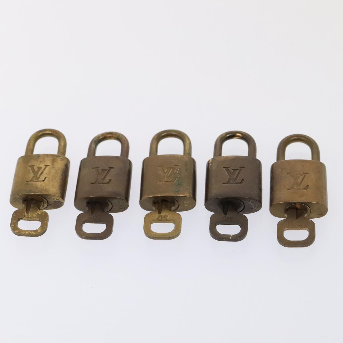 LOUIS VUITTON Padlock 10set metal Gold Tone LV 89073