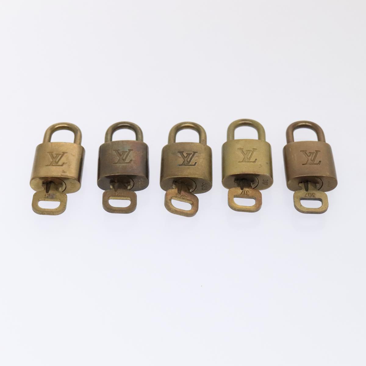 LOUIS VUITTON Padlock 10set metal Gold Tone LV 89073