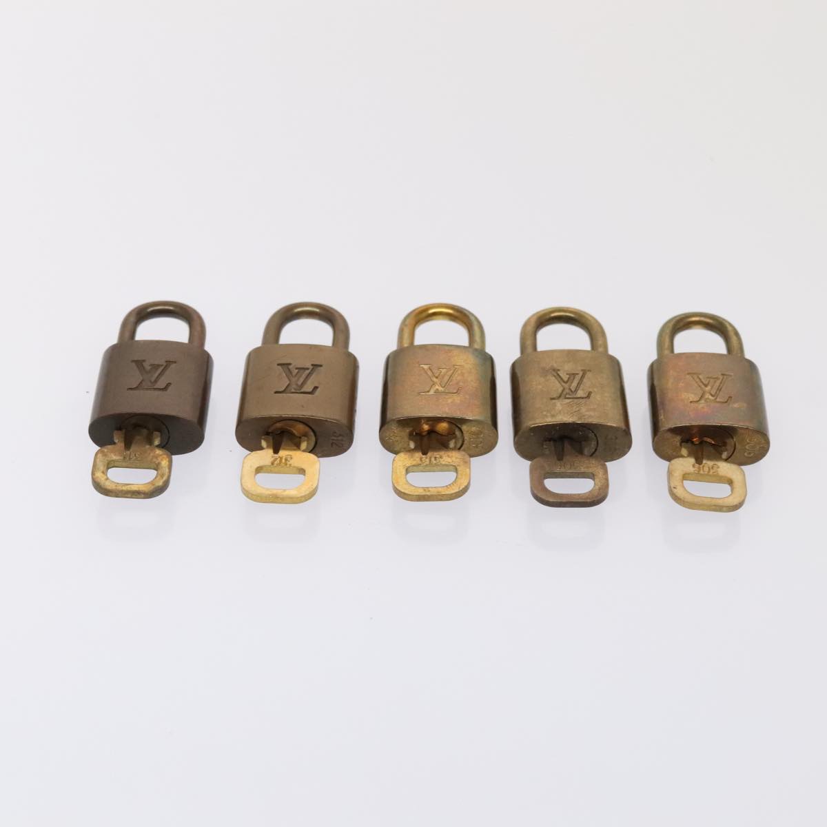 LOUIS VUITTON Padlock 10set metal Gold Tone LV 89074