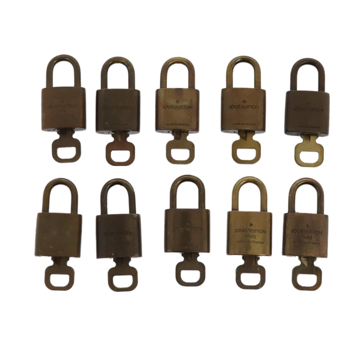 LOUIS VUITTON Padlock 10set metal Gold Tone LV 89075