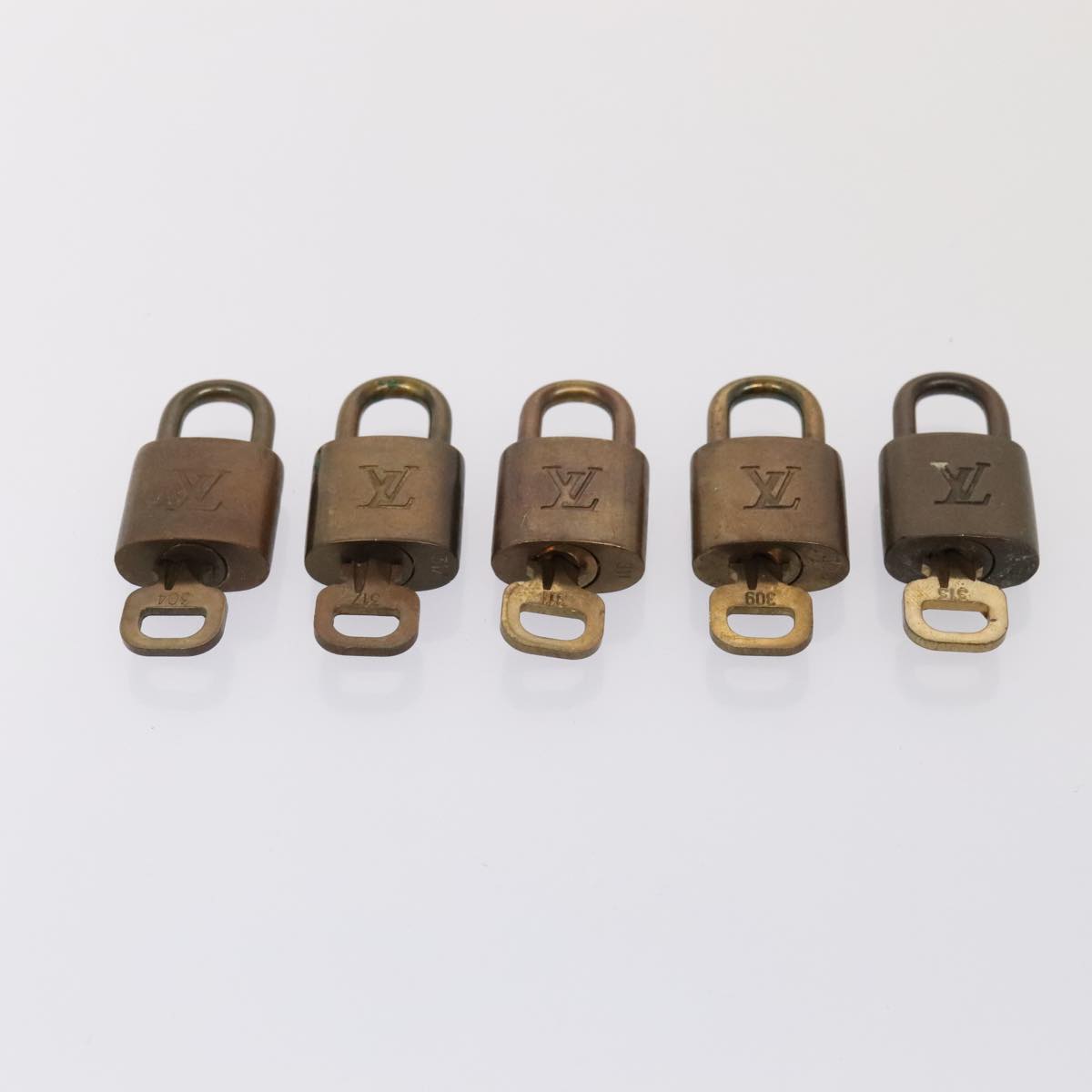 LOUIS VUITTON Padlock 10set metal Gold Tone LV 89075