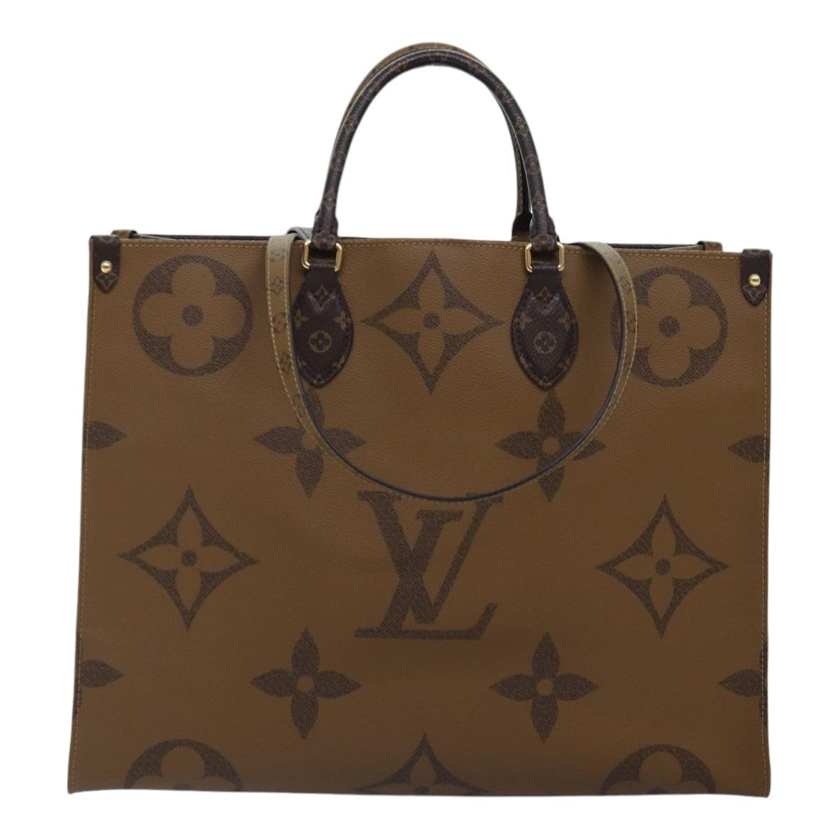 LOUIS VUITTON Monogram Reverse On-the-go GM Tote Bag M44576 LV 89080A