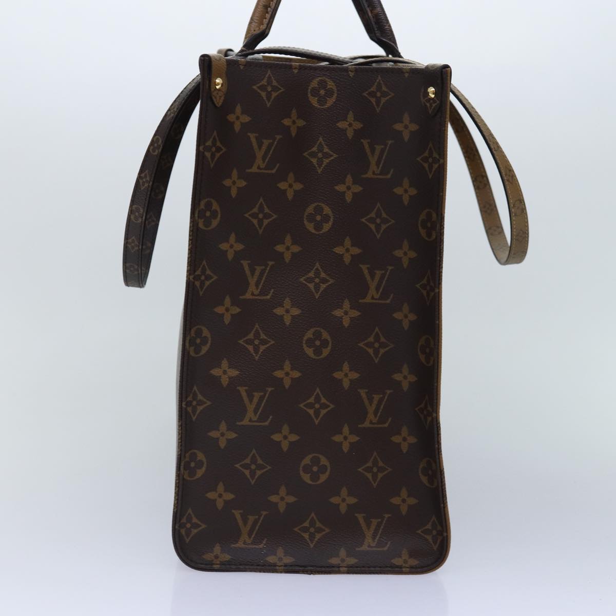 LOUIS VUITTON Monogram Reverse On-the-go GM Tote Bag M44576 LV 89080A
