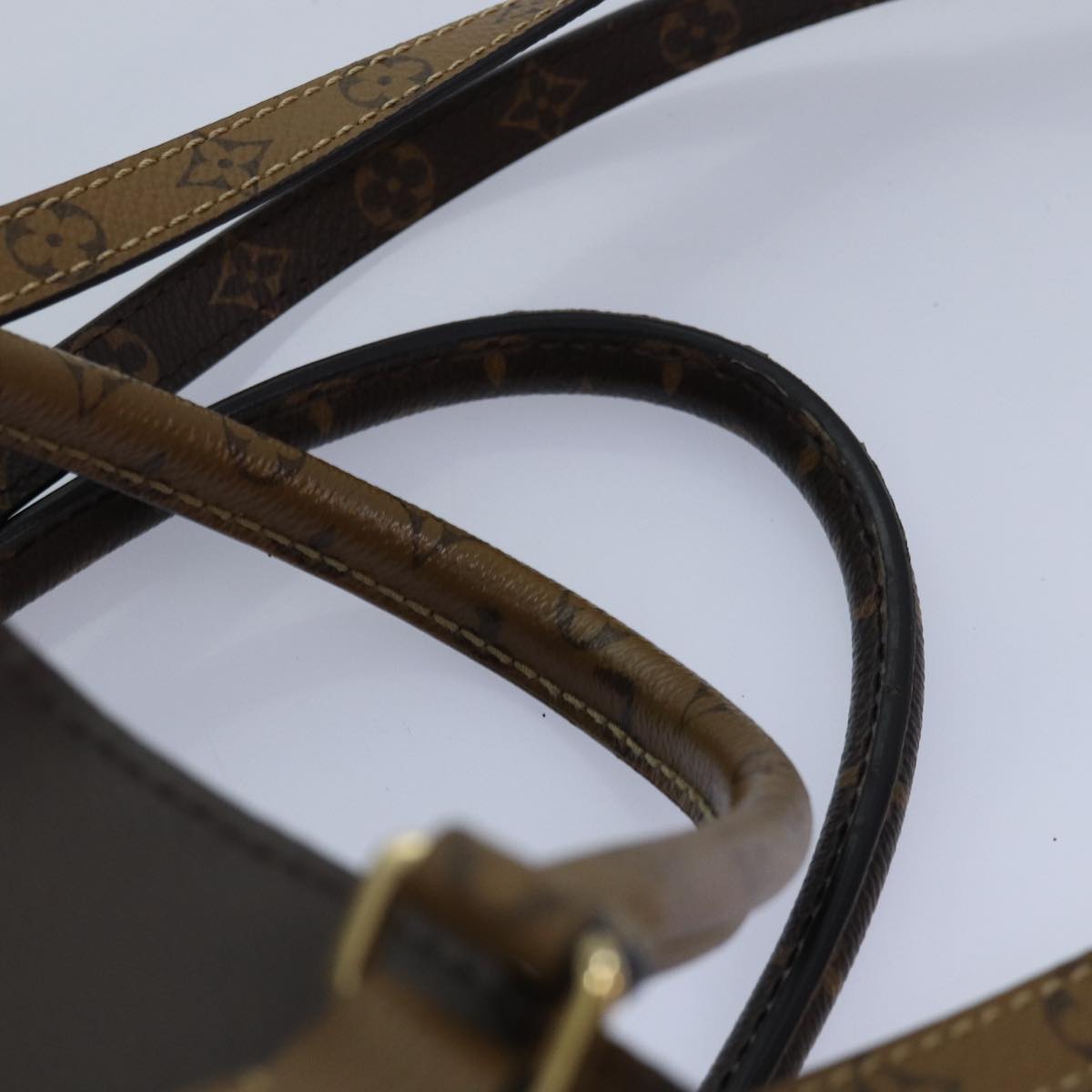 LOUIS VUITTON Monogram Reverse On-the-go GM Tote Bag M44576 LV 89080A