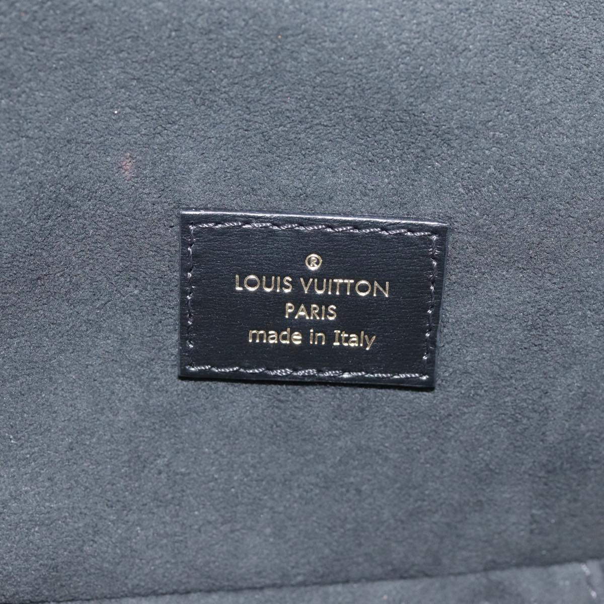LOUIS VUITTON Monogram Game On Vanity PM Hand Bag Black M57482 LV 89082S