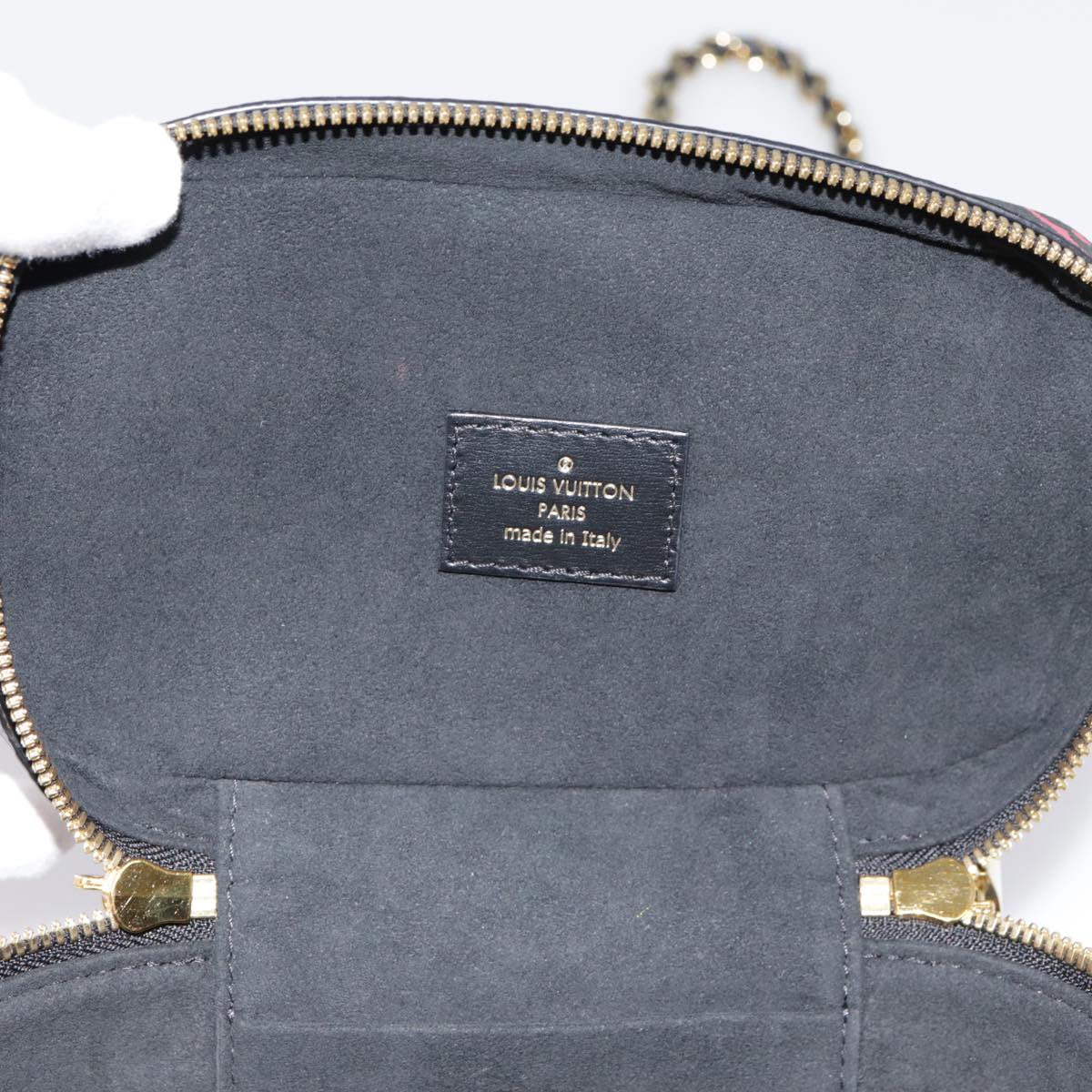 LOUIS VUITTON Monogram Game On Vanity PM Hand Bag Black M57482 LV 89082S