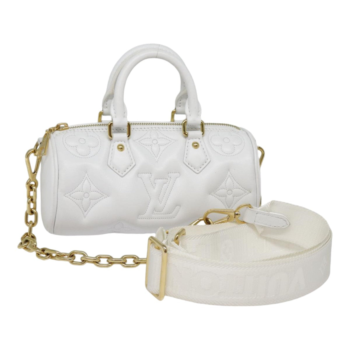 LOUIS VUITTON Bubble Glam Papillon BB Hand Bag Snow M59827 LV 89083SA