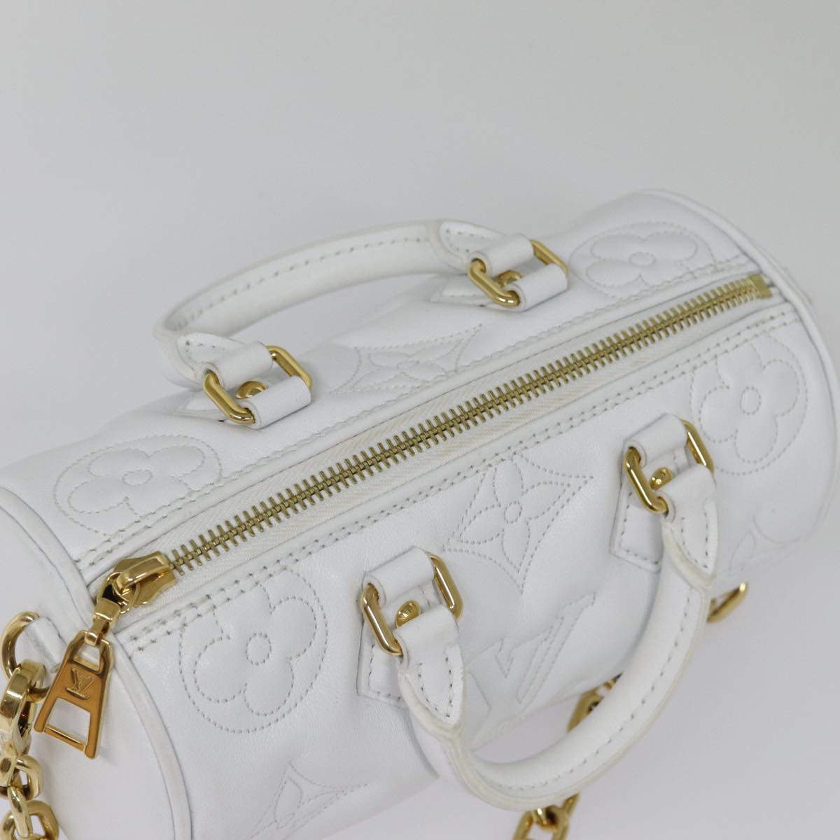 LOUIS VUITTON Bubble Glam Papillon BB Hand Bag Snow M59827 LV 89083SA