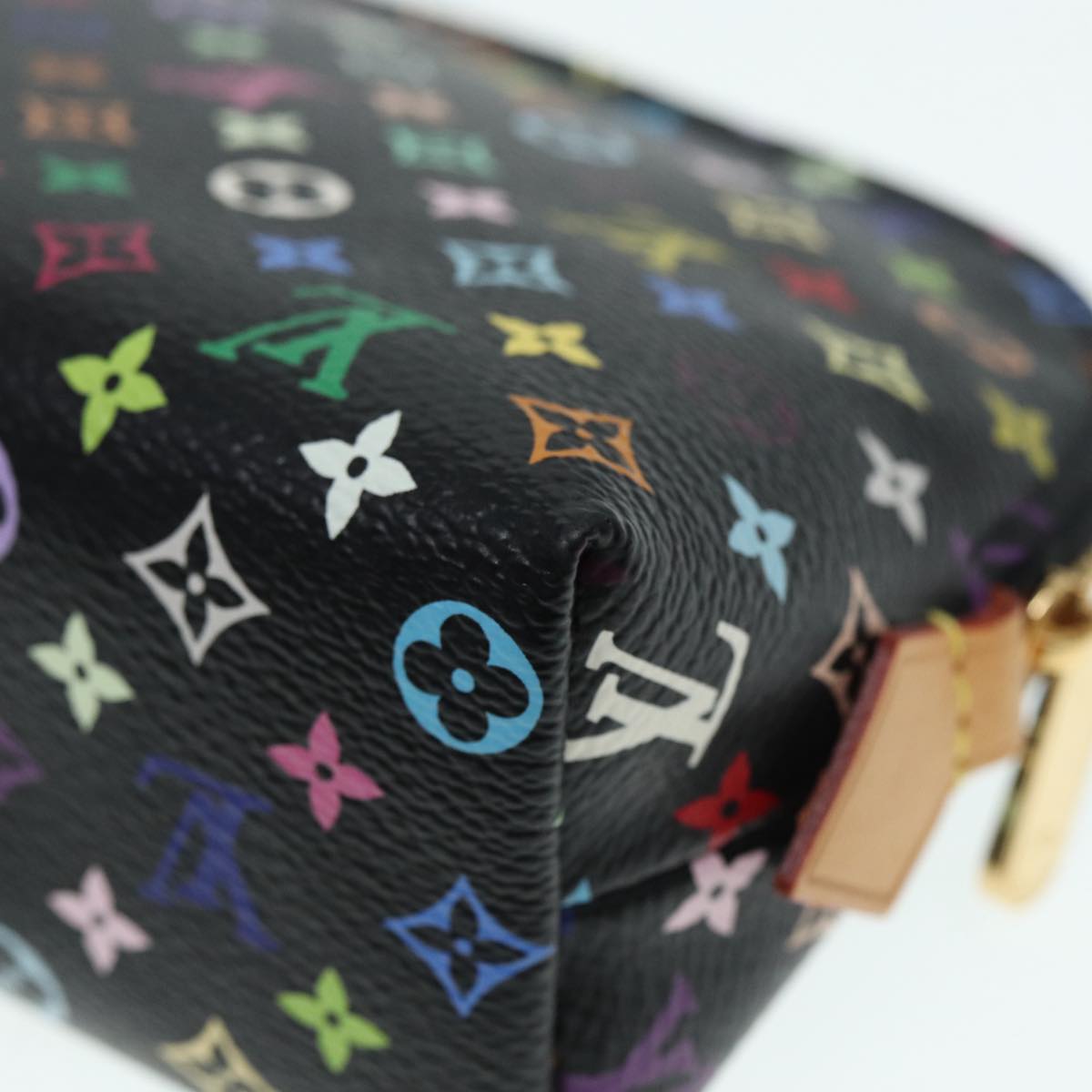 LOUIS VUITTON Monogram Multicolor Pochette Cosmetic Pouch M47355 LV 89104
