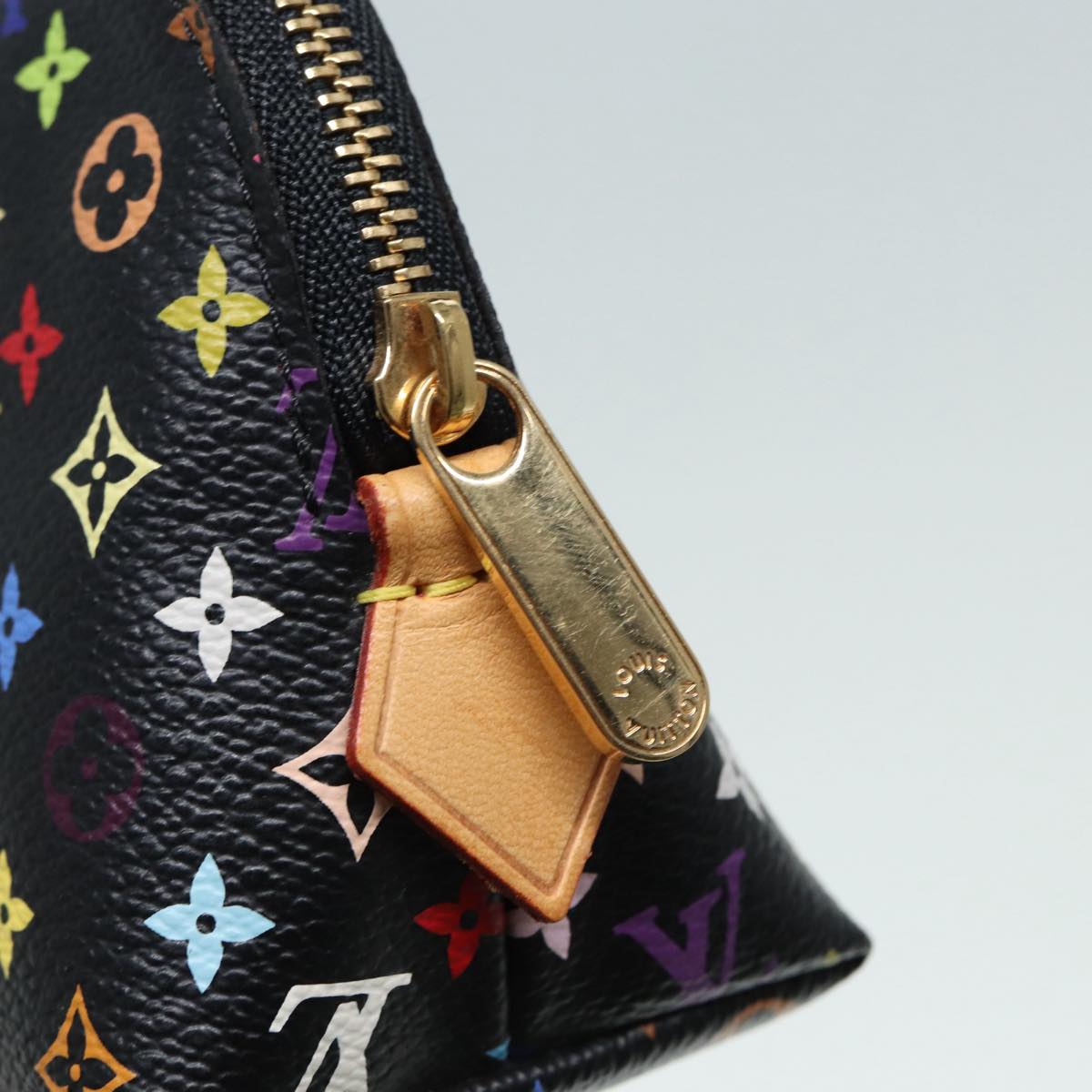 LOUIS VUITTON Monogram Multicolor Pochette Cosmetic Pouch M47355 LV 89104