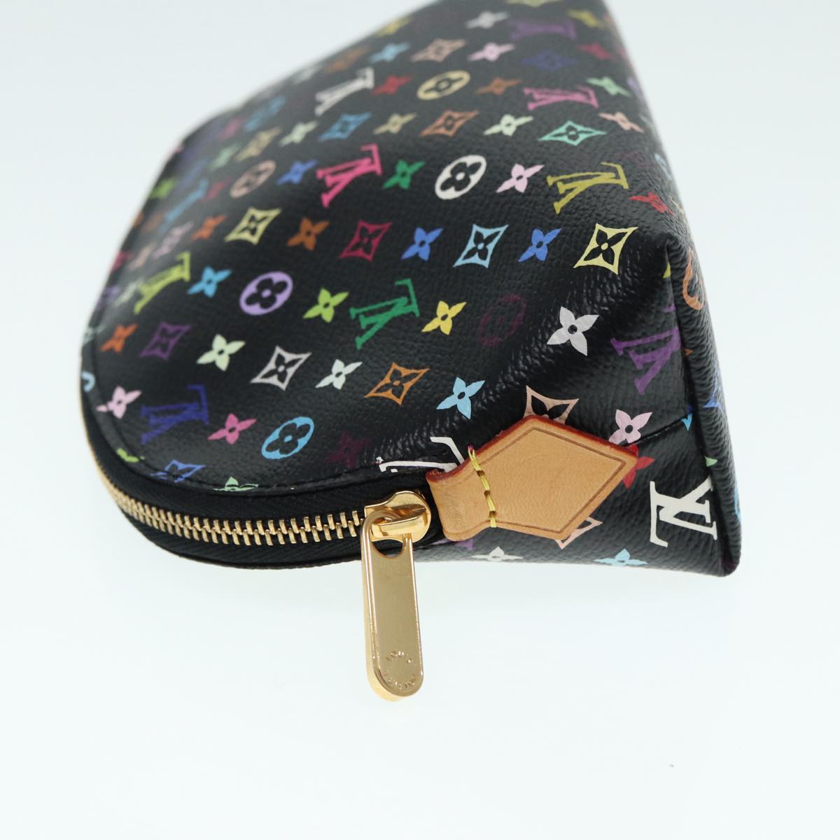 LOUIS VUITTON Monogram Multicolor Pochette Cosmetic Pouch M47355 LV 89104