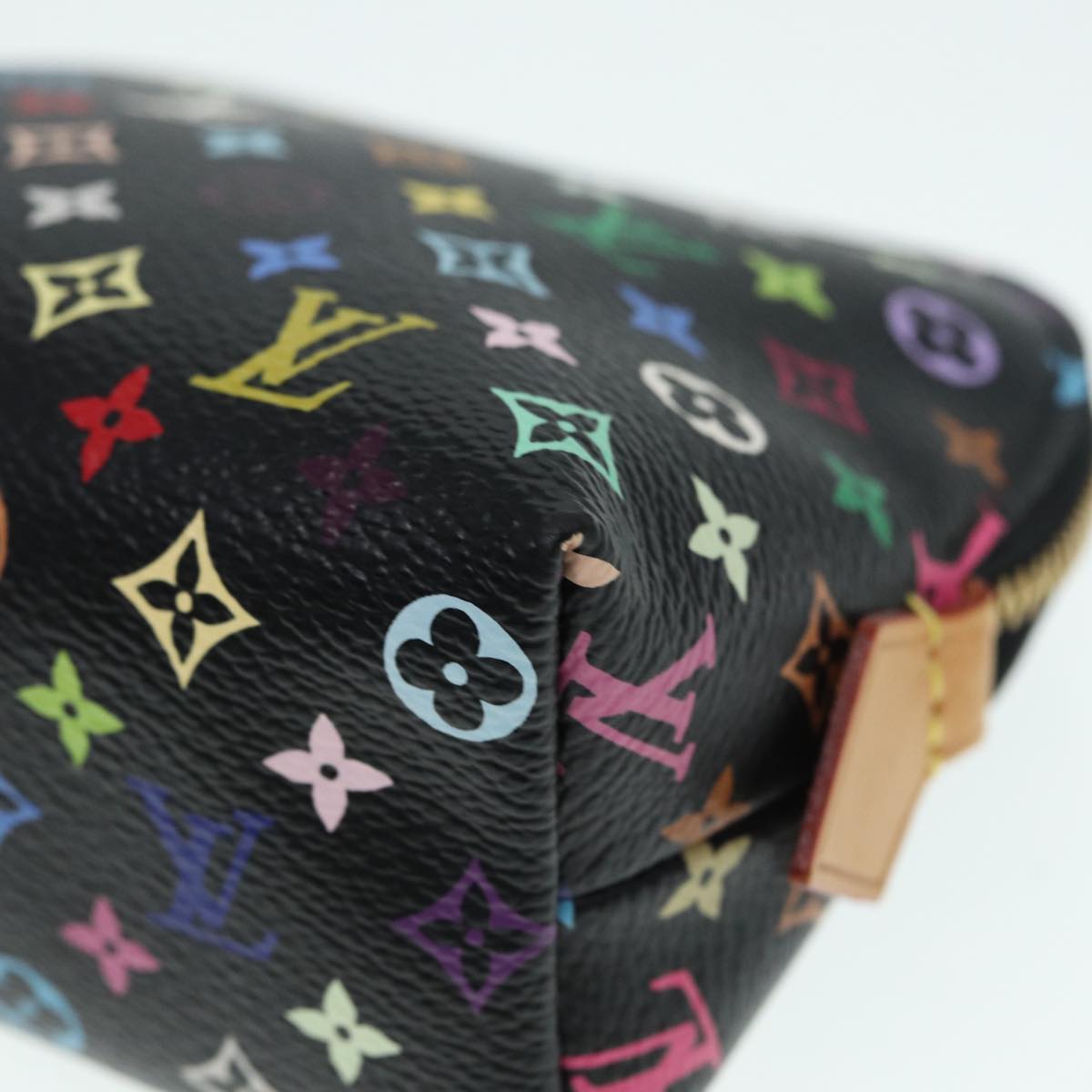 LOUIS VUITTON Monogram Multicolor Pochette Cosmetic Pouch M47355 LV 89104