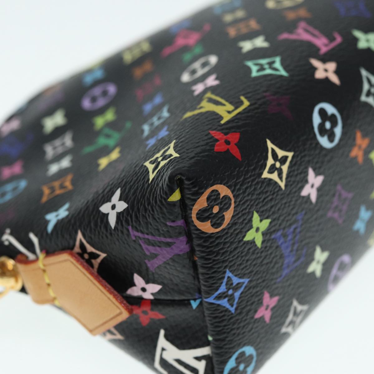 LOUIS VUITTON Monogram Multicolor Pochette Cosmetic Pouch M47355 LV 89104