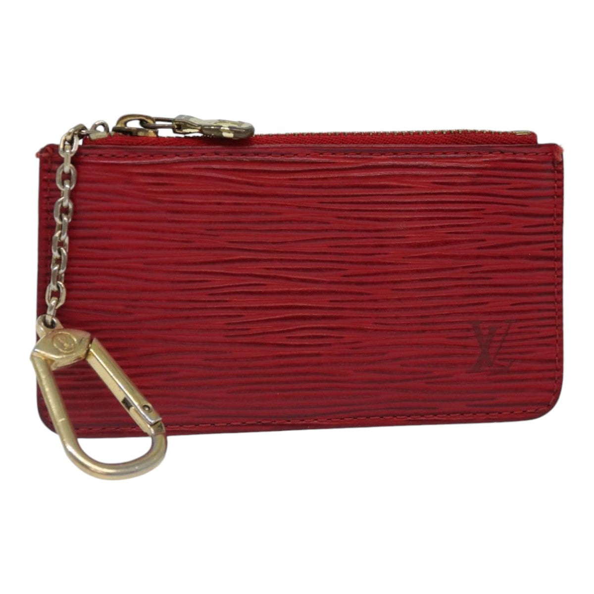 LOUIS VUITTON Epi Pochette Cles Coin Purse Red M63807 LV 89105