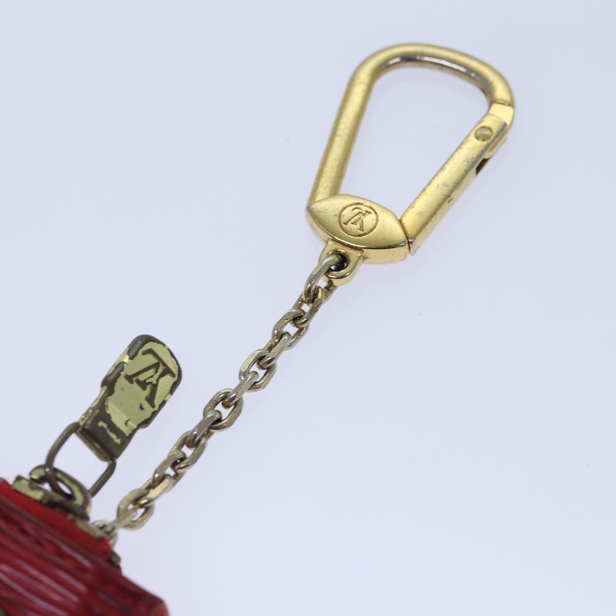 LOUIS VUITTON Epi Pochette Cles Coin Purse Red M63807 LV 89105