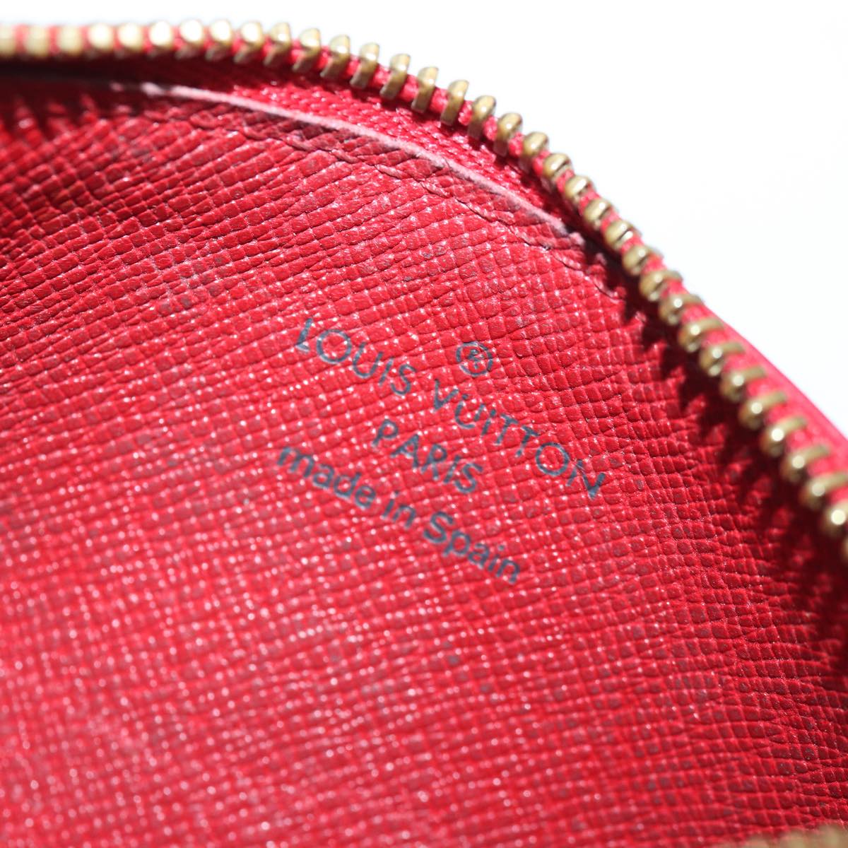 LOUIS VUITTON Epi Pochette Cles Coin Purse Red M63807 LV 89105