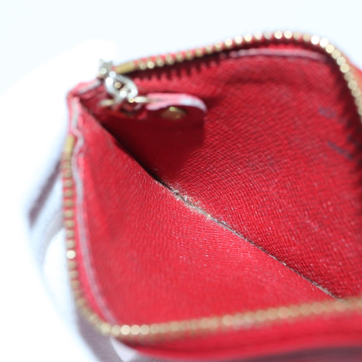 LOUIS VUITTON Epi Pochette Cles Coin Purse Red M63807 LV 89105